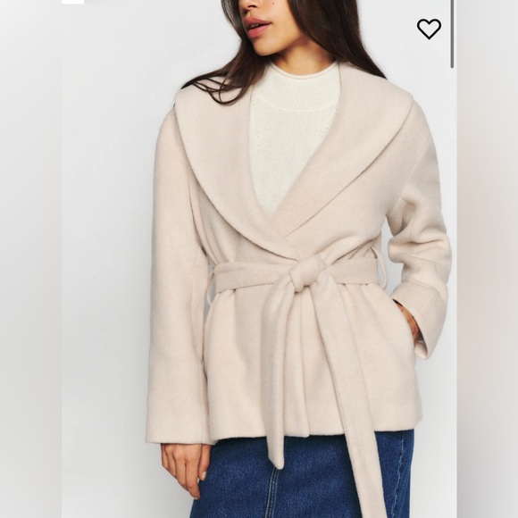 Reformation Jackets & Blazers - NWT Reformation Regent Jacket in Cream Size Medium - Wool Coat $298